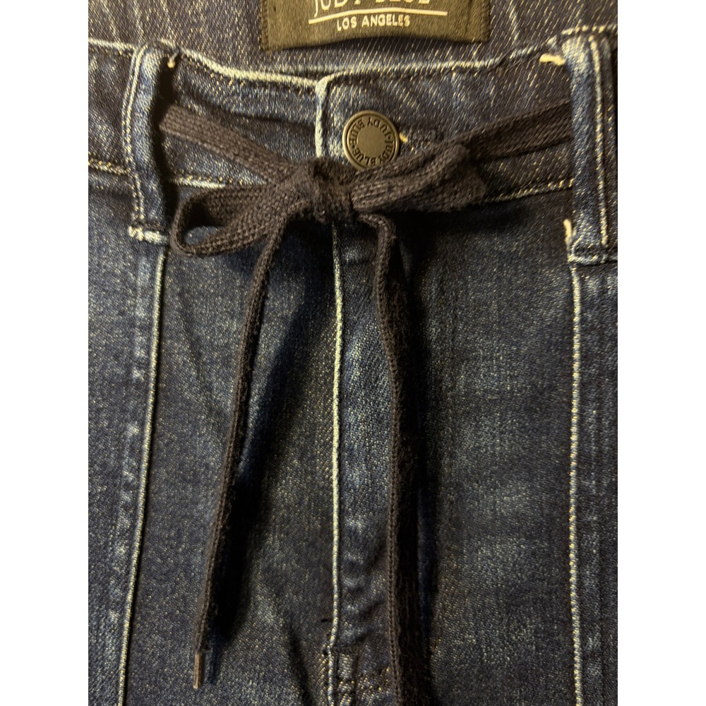 Judy Blue Los Angeles Dark Wash Denim Jogger Jeans Size 7/28 Drawstring Waist - Picture 9 of 11